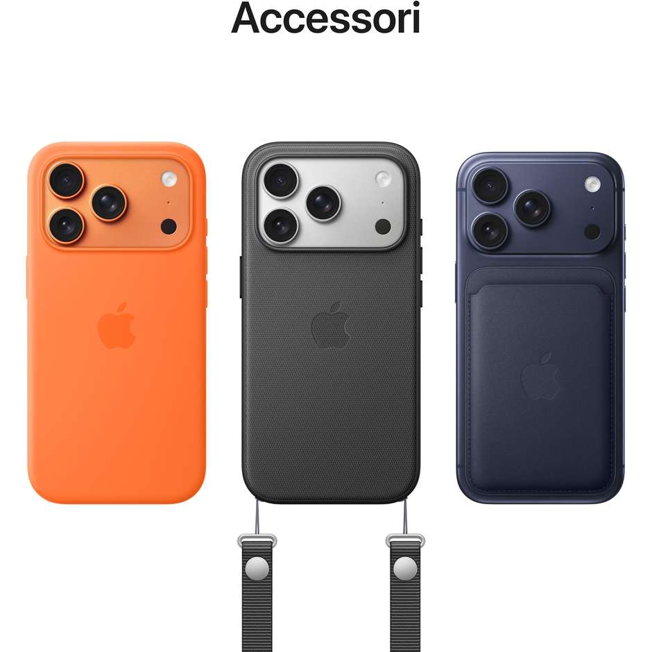 Apple iPhone 17 Pro Smartphone 5G 6,3" Super Retina XDR ProMotion 256GB Chip A19 Pro Blu Profondo