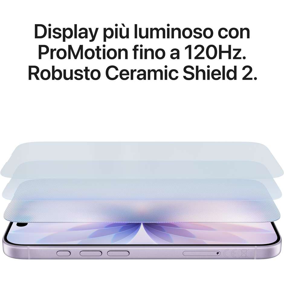 Apple iPhone 17 Smartphone 5G 6.3" Memoria 256 GB iOS 26 Colore Nero