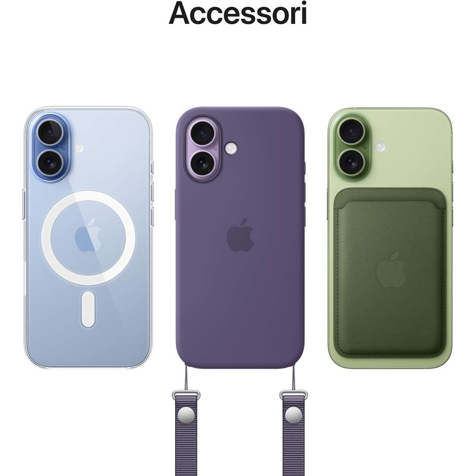 Apple iPhone 17 Smartphone 5G 6.3" Memoria 512 GB iOS 26 Colore Lavanda