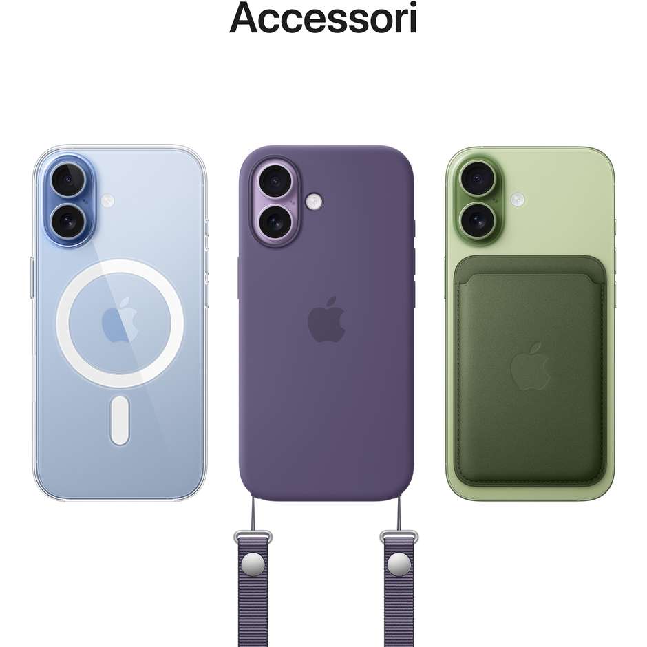 Apple iPhone 17 Smartphone 5G 6.3" Memoria 512 GB iOS 26 Colore Nero