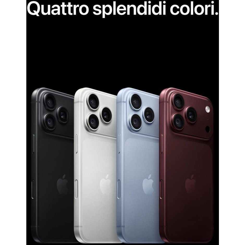 Apple iPhone 18 Pro 512 GB nero, display OLED da 6,3 pollici
