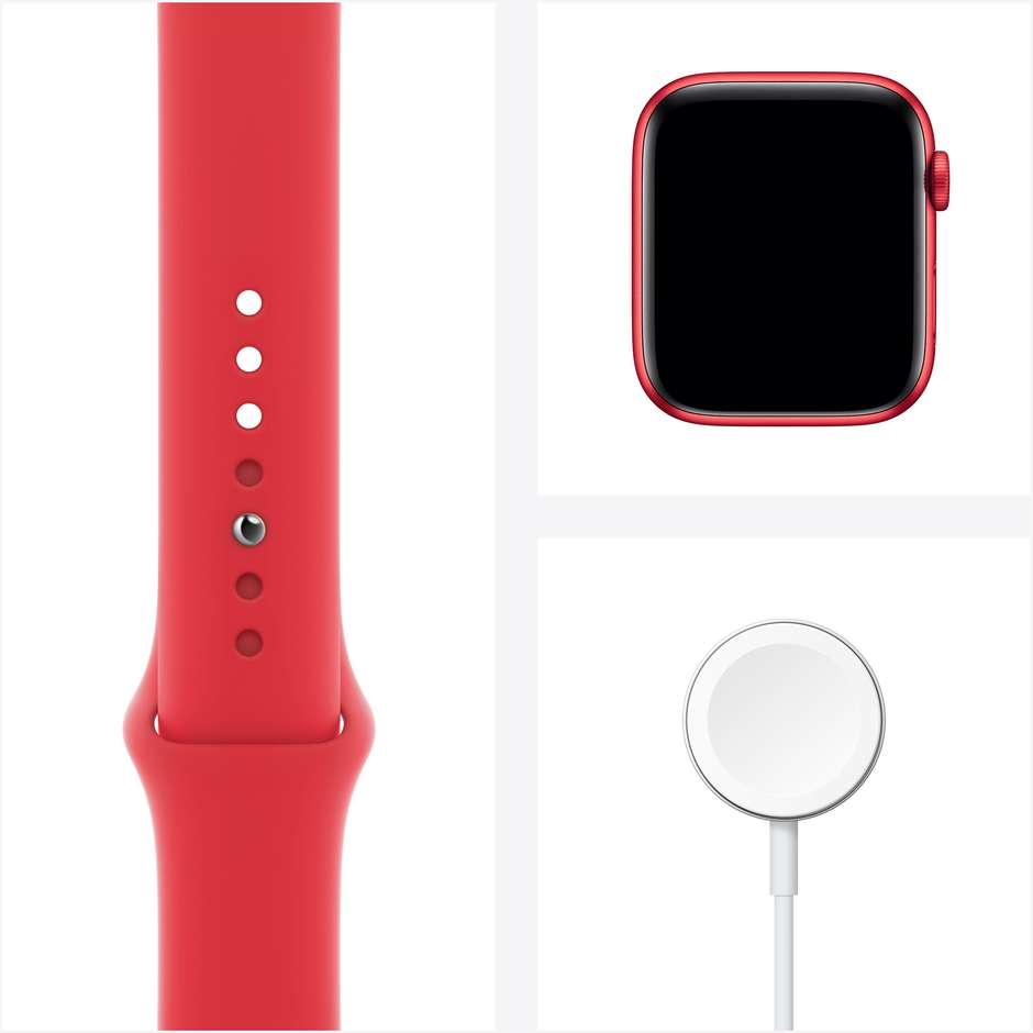 Apple M00M3TY/A Watch Series 6 Smartwatch 44 mm GPS 4G Wi-Fi colore Rosso con sport rosso