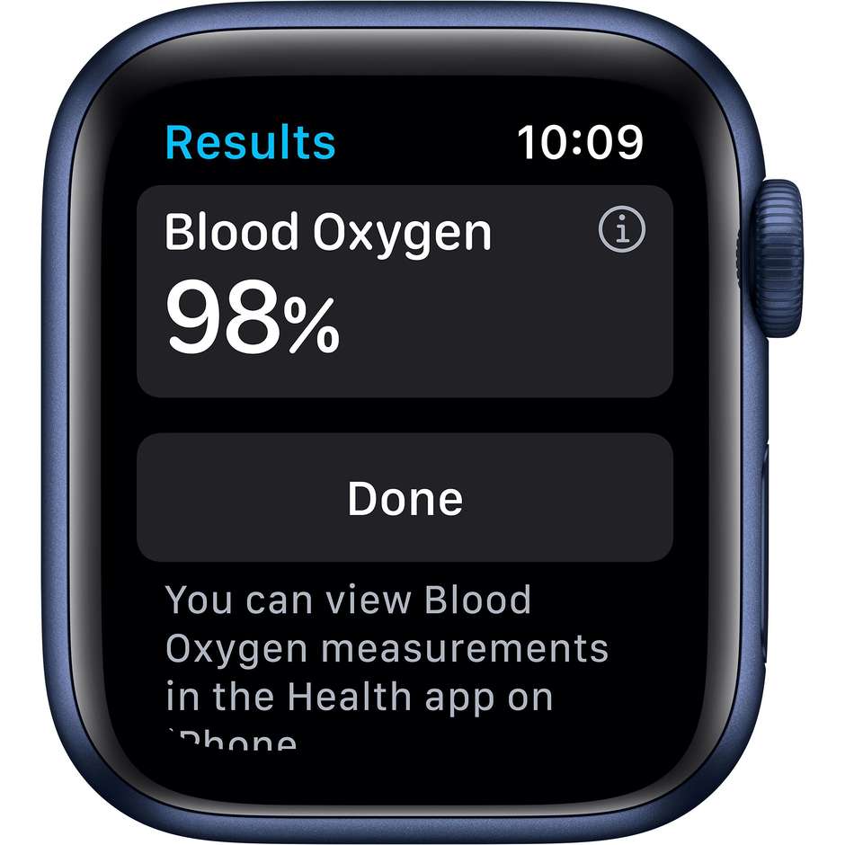 Apple M06Q3TY/A Watch Series 6 Smartwatch 40 mm GPS 4G Wi-Fi colore blu con sport blu