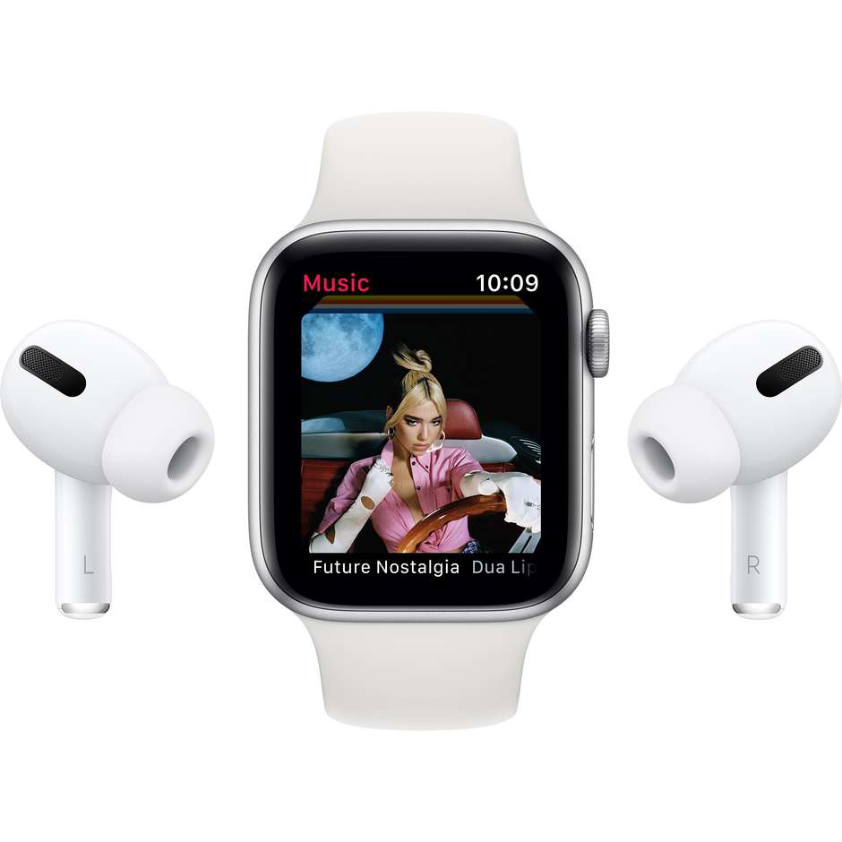 Apple M07C3TY/A Watch SE Smartwatch Nike 40 mm GPS 4G colore silver con cinturino bianco e nero