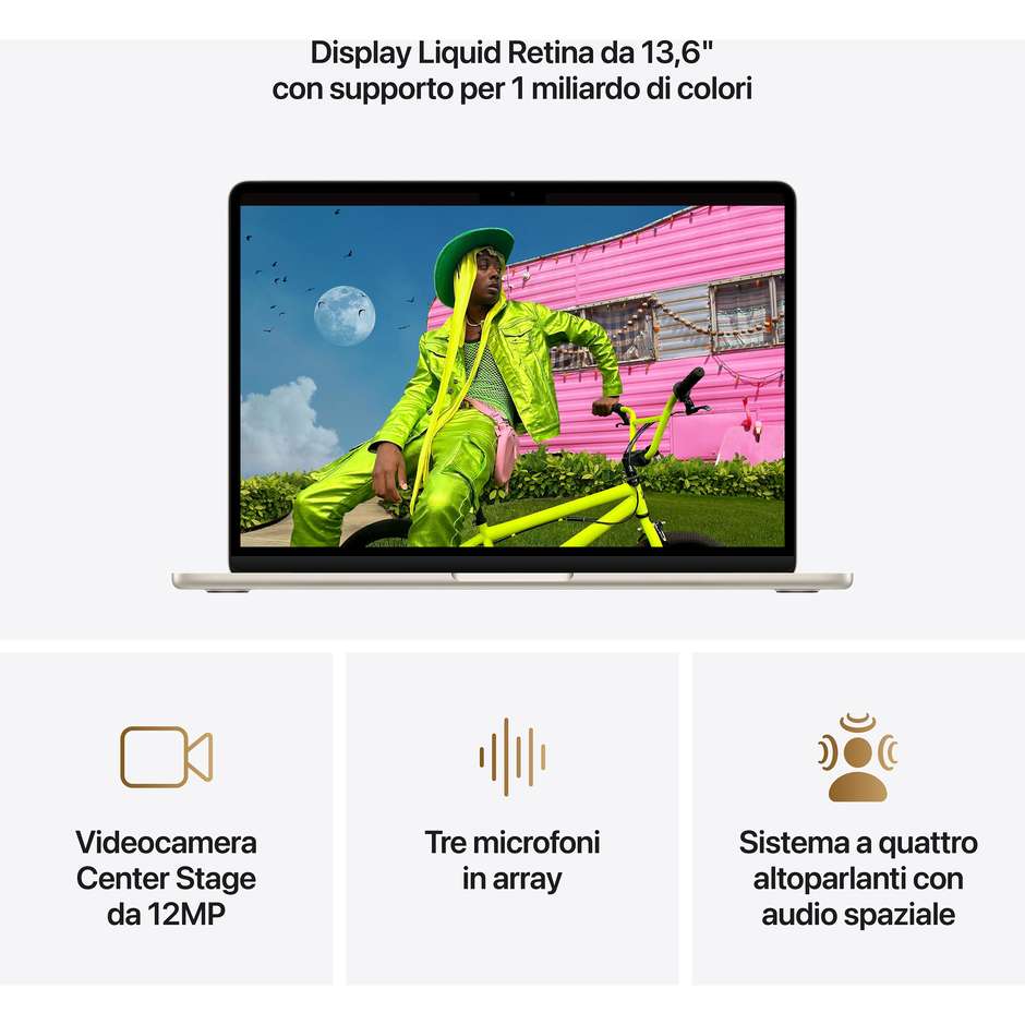 Apple MacBook Air 13" M5 10-core CPU 16GB 512GB SSD Galassia