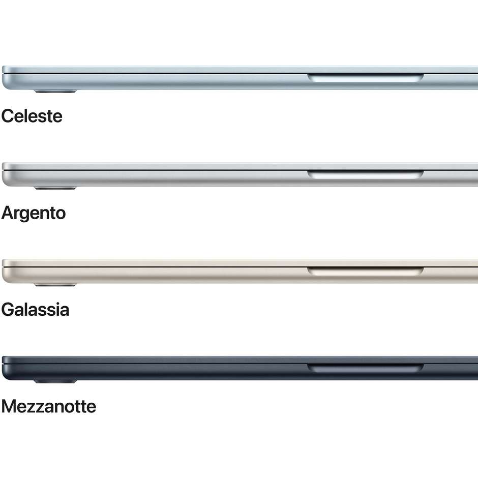 Apple MacBook Air 15.3" M5 16GB 512GB SSD Mezzanotte