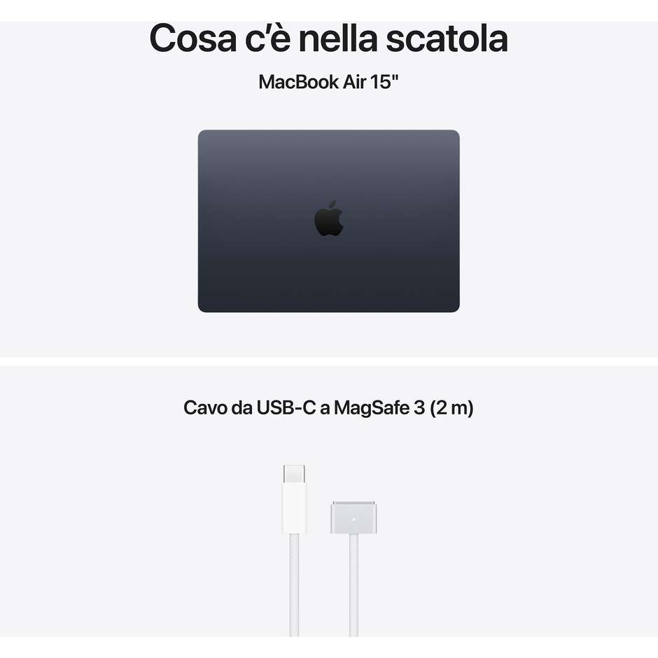 Apple MacBook Air 15.3" M5 16GB 512GB SSD Mezzanotte