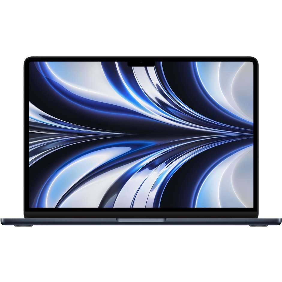 Apple MacBook Air Notebook 13.6" Full HD M2 Ram 8 Gb SSD 512 Gb macOS Monterey colore Midnight