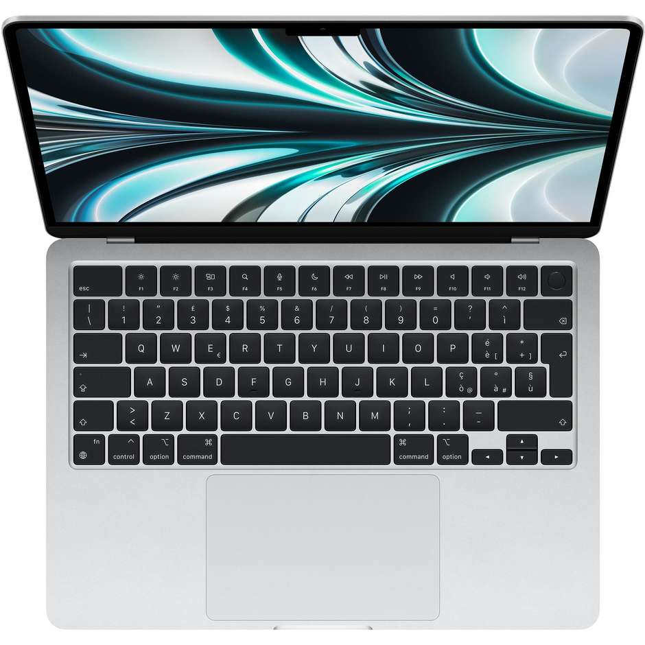 Apple MacBook Air Notebook 13,6" M2 Ram 8Gb SSD 512 GB IOS Colore Argento