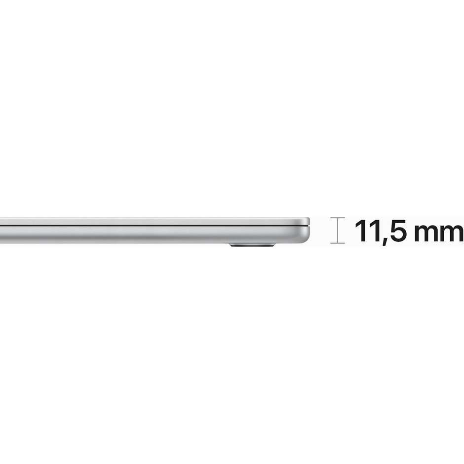 Apple MacBook Air Notebook 15,6" M2 Full HD 8-core SSD 256 macOS Ventura colore argento