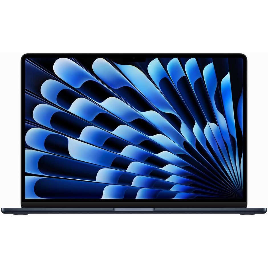 Apple MacBook Air Notebook 15,6" M2 Full HD 8-core SSD 256 macOS Ventura colore Mezzanotte