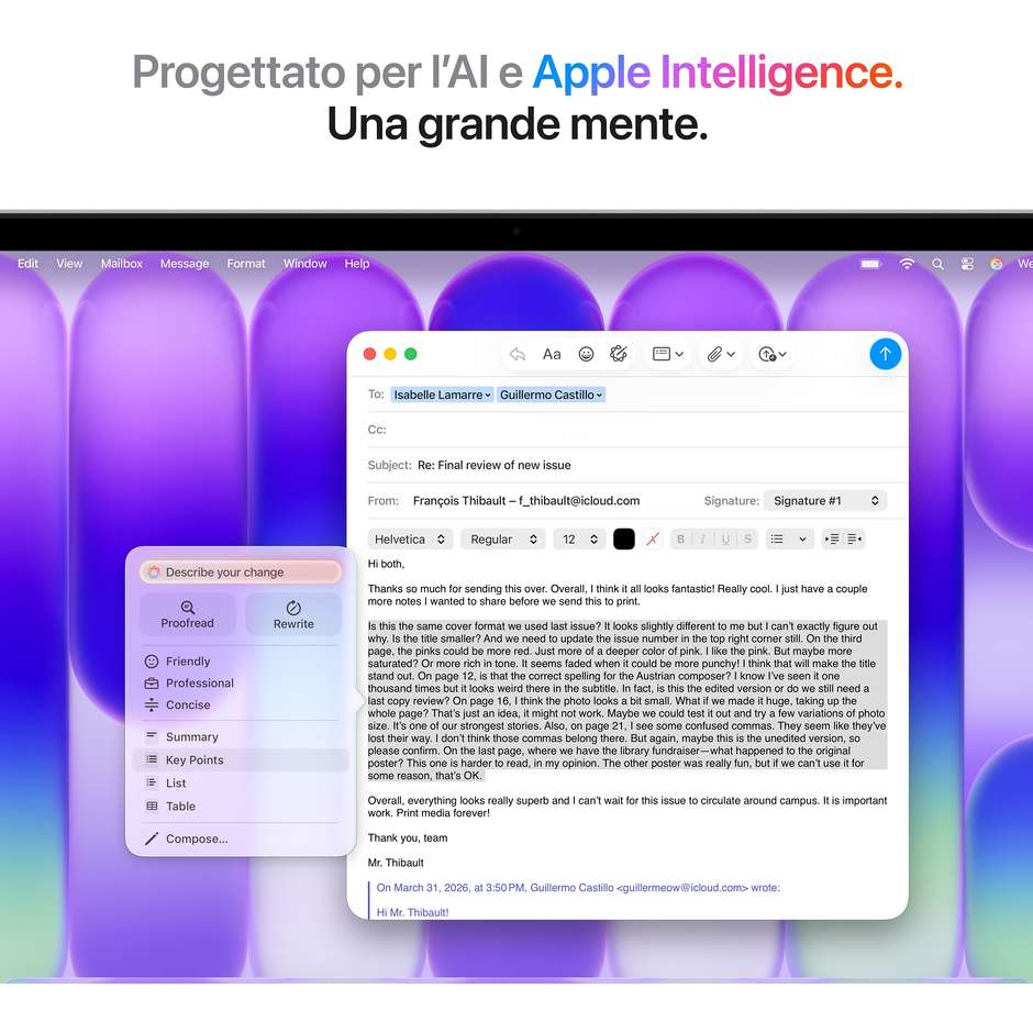 Apple MacBook Neo 13" chip A18 Pro 6-core CPU 8GB 256GB SSD Argento