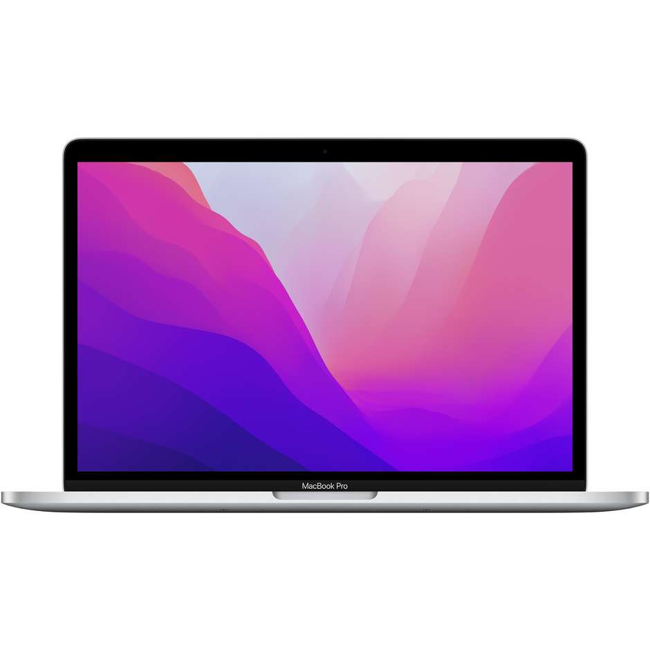 Apple MacBook Pro M2 Notebook 13.3" Apple M2 8GB Ram 256 Gb SSD macOS Monterey Colore Argento