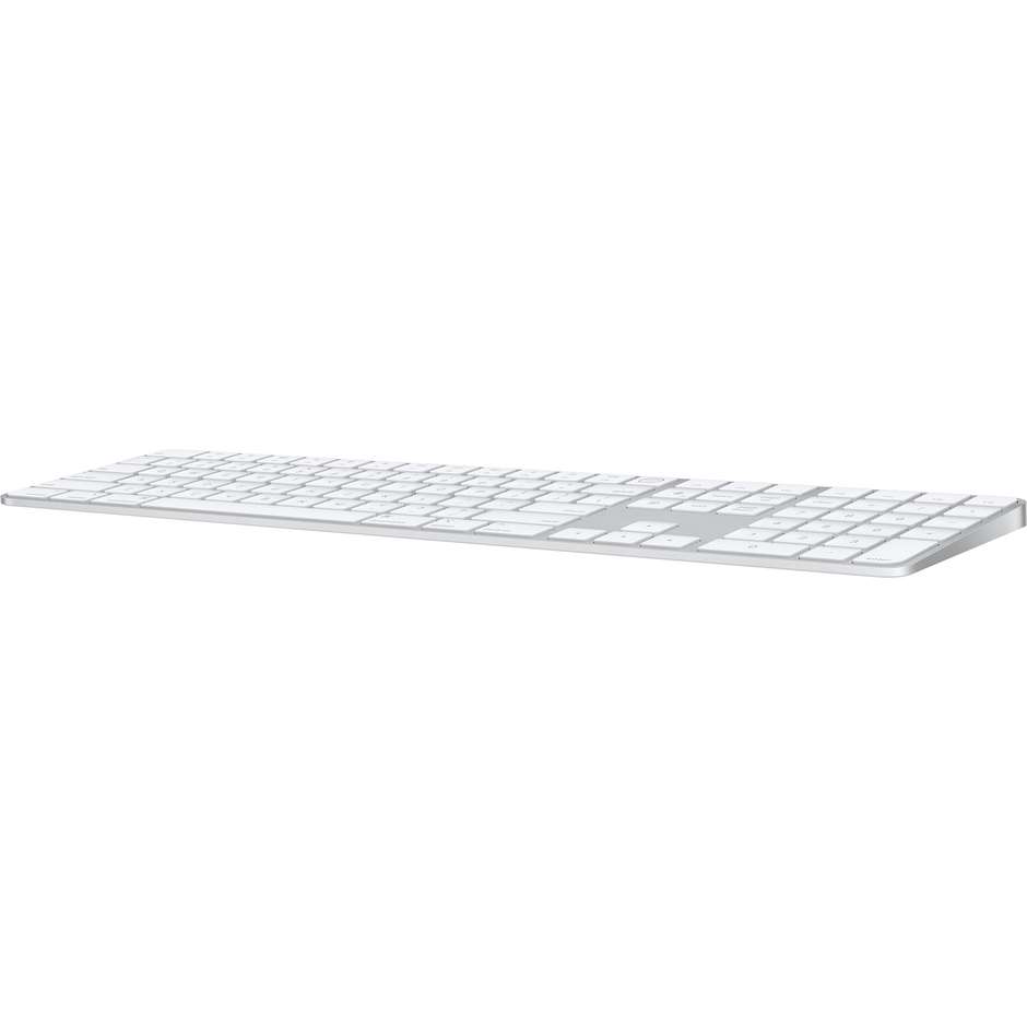 Apple Magic Keyboard con Touch ID e Tastierino Numerico Connessione Wireless Bluetooth e Cavo da USB-C a Lightning Layout Italiano - Argento (MK2C3T/A)