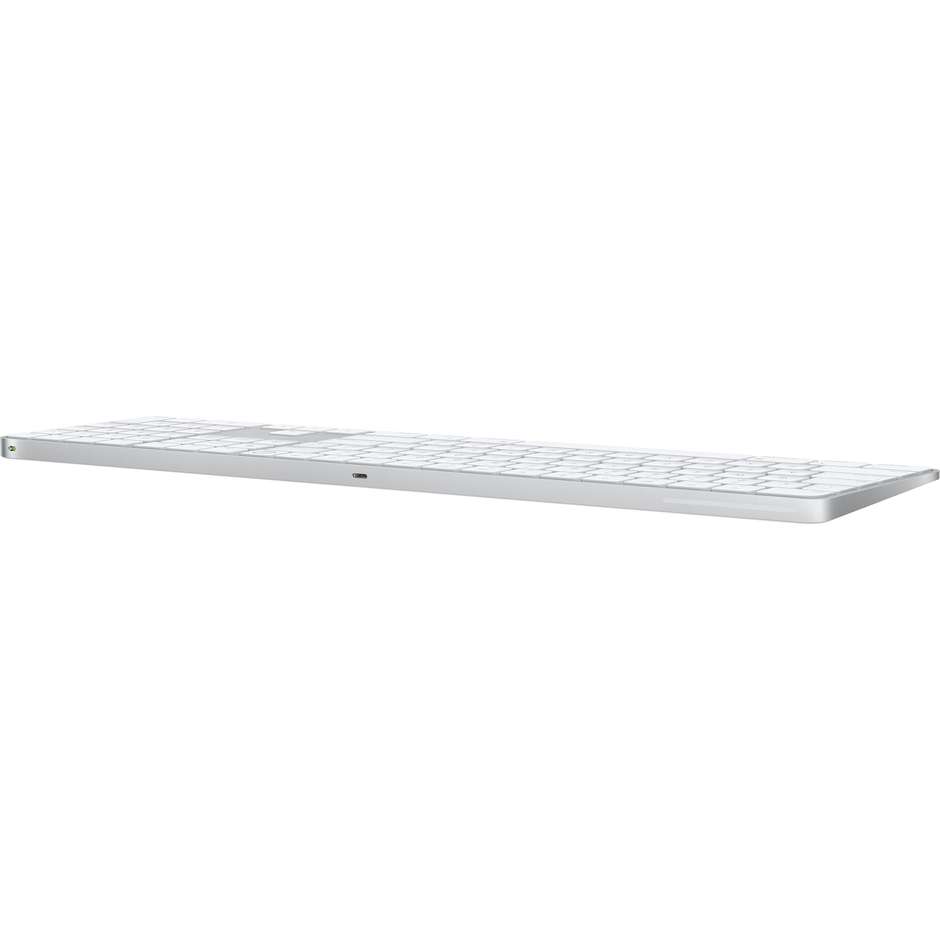 Apple Magic Keyboard con Touch ID e tastierino numerico per Mac con chip - italiano Colore Alluminio, Bianco