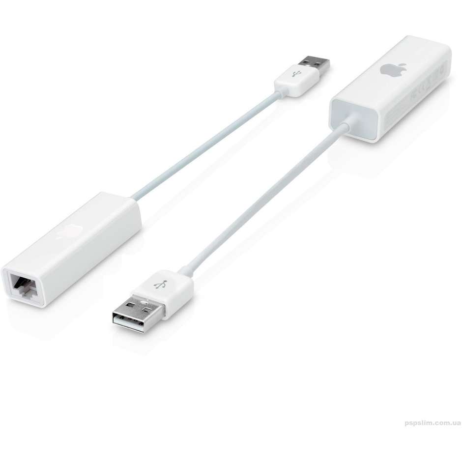 Apple MC704ZM/A Adattatore di Rete Ethernet da USB 2.0 a Porta RJ45 10/100BASE-T Originale Bianco