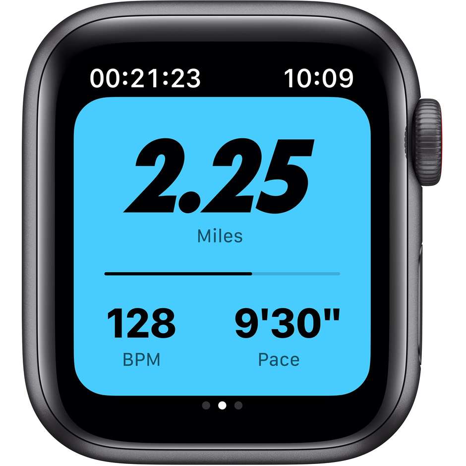 Apple MG013TY/A Watch SE Smartwatch Nike 40 mm GPS 4G Wi-Fi colore grigio con cinturino antracite e nero