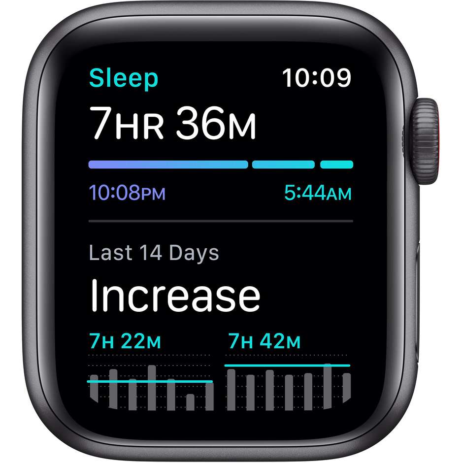 Apple MG013TY/A Watch SE Smartwatch Nike 40 mm GPS 4G Wi-Fi colore grigio con cinturino antracite e nero