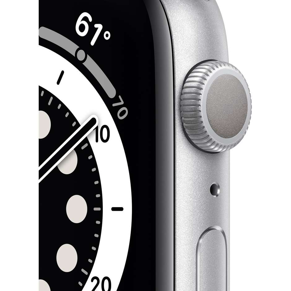 Apple MG283TY/A Watch Series 6 Smartwatch 40 mm GPS Wifi colore bianco con cassa argento