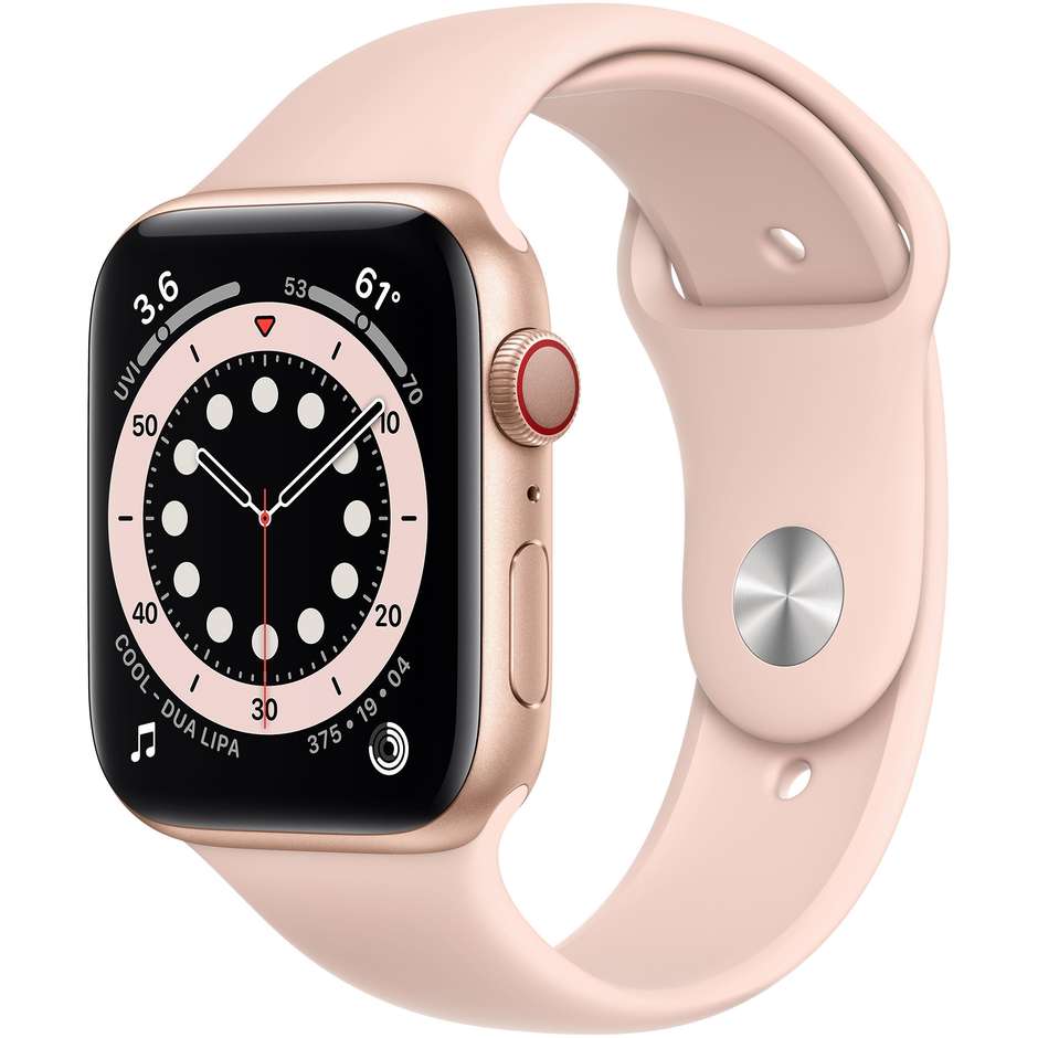 Apple MG2D3TY/A Watch SE Smartwatch Nike 44 mm GPS 4G colore oro con cinturino sport rosa