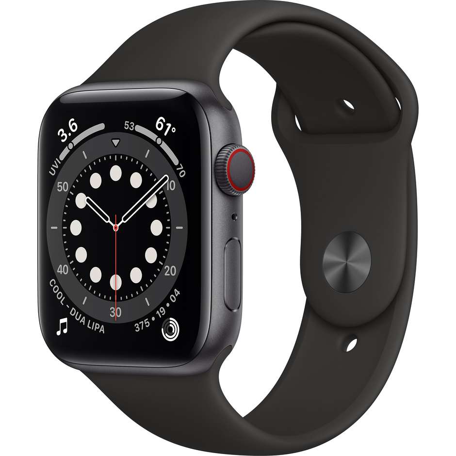 Apple MG2E3TY/A Watch Series 6 Smartwatch 44 mm GPS 4G Wi-Fi colore grigio
