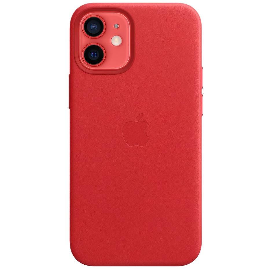 Apple MHK73ZM/A Cover MagSafe in pelle per iPhone 12 mini colore rosso
