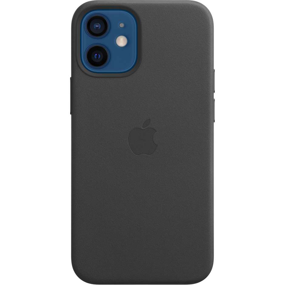 Apple MHKA3ZM/A Cover in pelle per iPhone 12 Mini colore nero