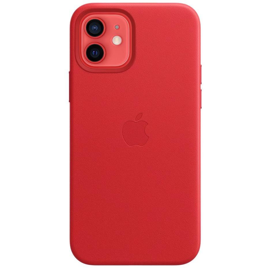 Apple MHKD3ZM/A Custodia MagSafe in pelle per iPhone 12 / 12 Pro colore rosso