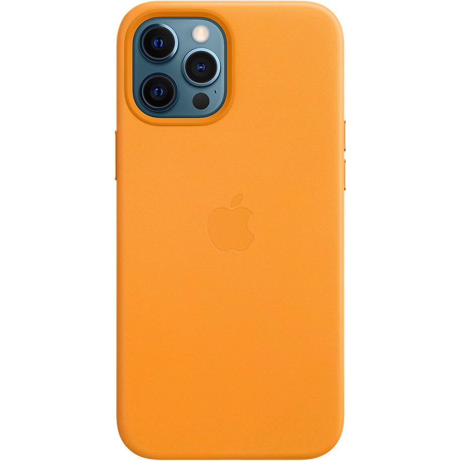 Apple MHKH3ZM/A Custodia MagSafe in pelle per iPhone 12 Pro Max colore Sole di California