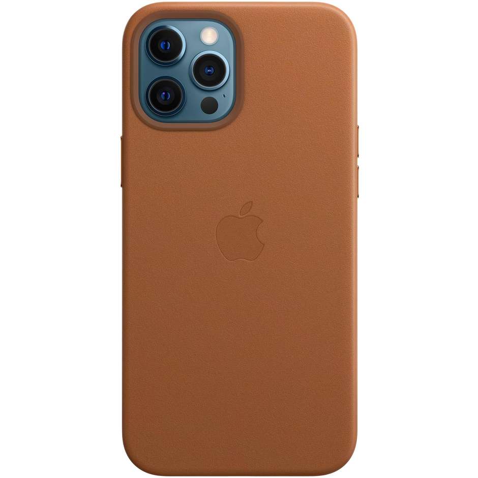 Apple MHKL3ZM/A Cover in pelle per iPhone 12 Pro Max colore cuoio