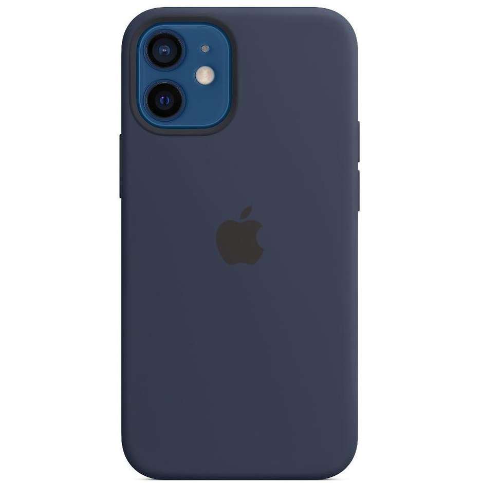 Apple MHKU3ZM/A Custodia MagSafe in silicone per iPhone 12 mini colore Deep navy