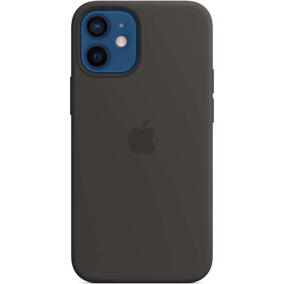 Apple MHKX3ZM/A Cover in silicone per iPhone 12 Mini colore nero