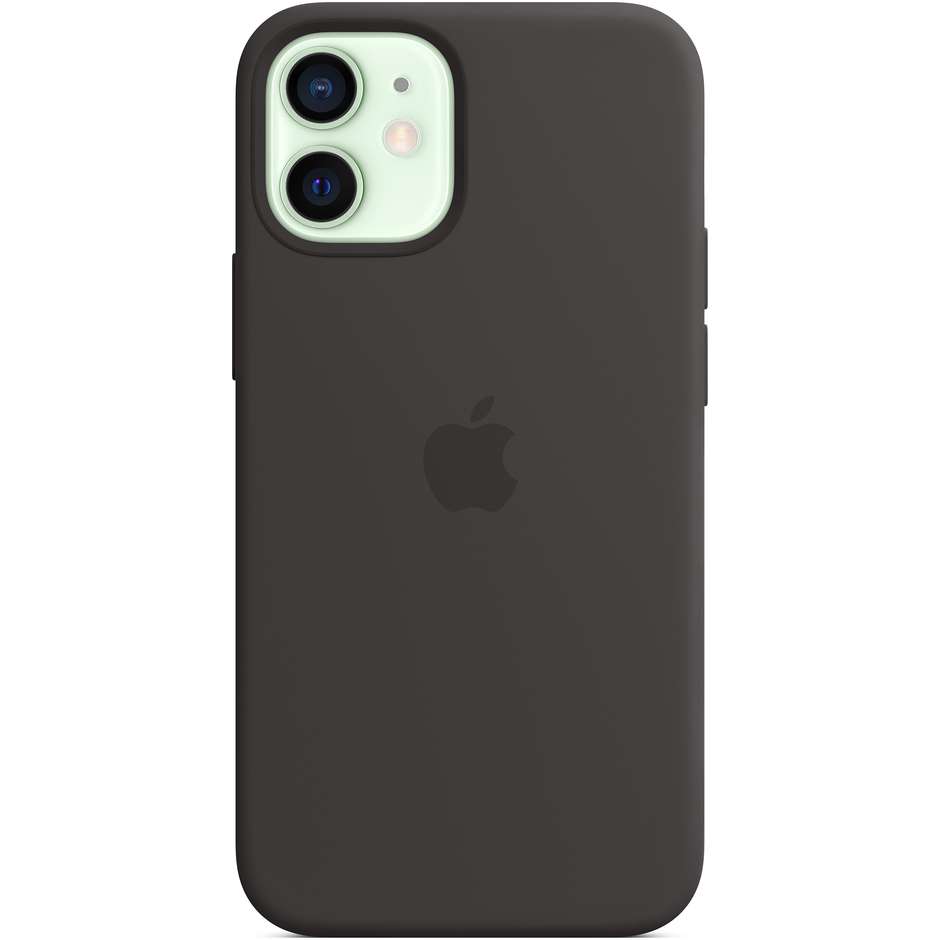 Apple MHKX3ZM/A Cover in silicone per iPhone 12 Mini colore nero