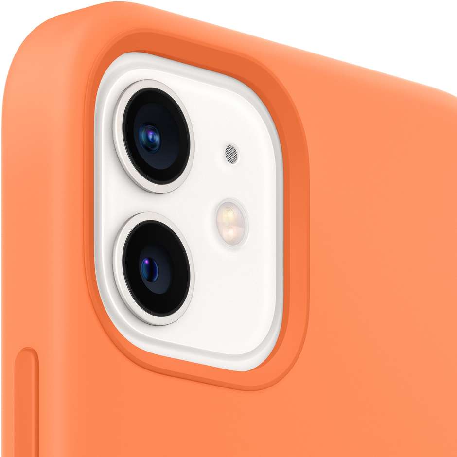 Apple MHKY3ZM/A Cover MagSafe in silicone per iPhone 12/12 Pro colore arancio
