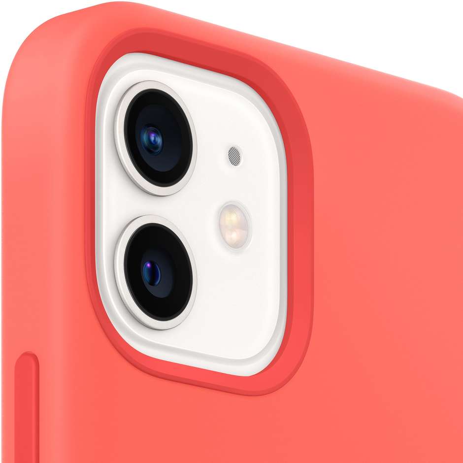 Apple MHL03ZM/A Custodia MagSafe in silicone per iPhone 12 / 12 Pro colore rosarancio