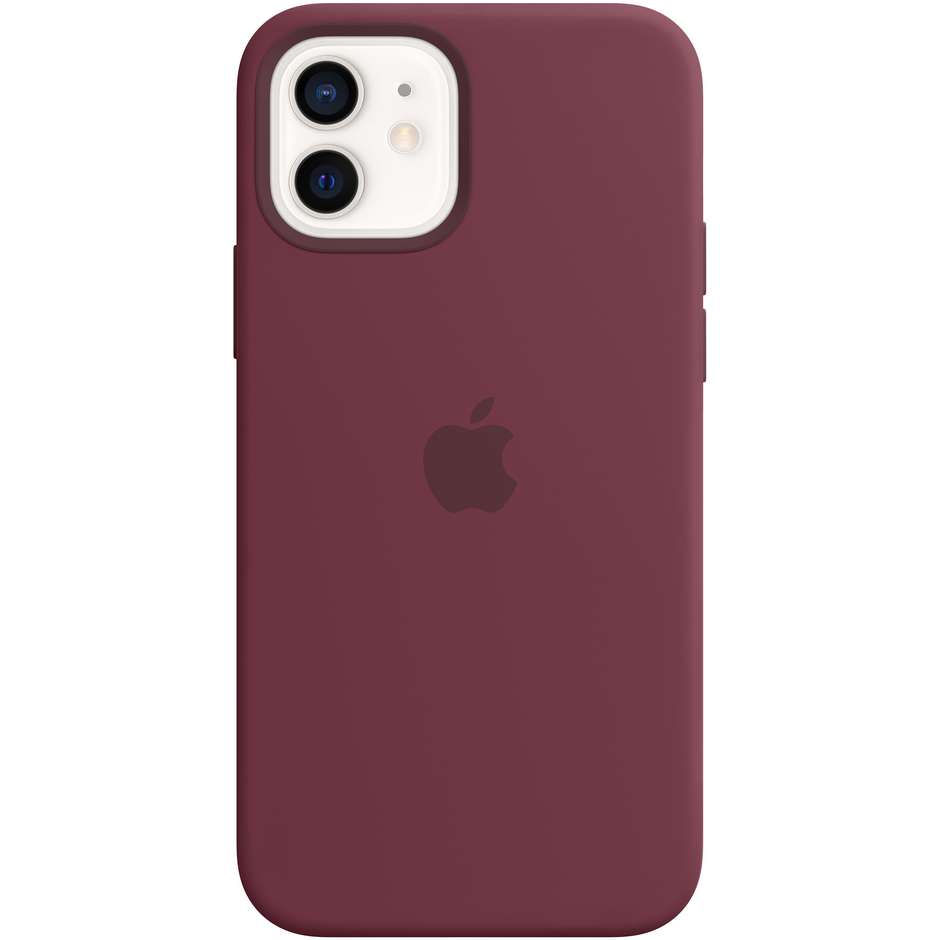 Apple MHL23ZM/A Custodia in silicone per iPhone 12/12 Pro colore prugna