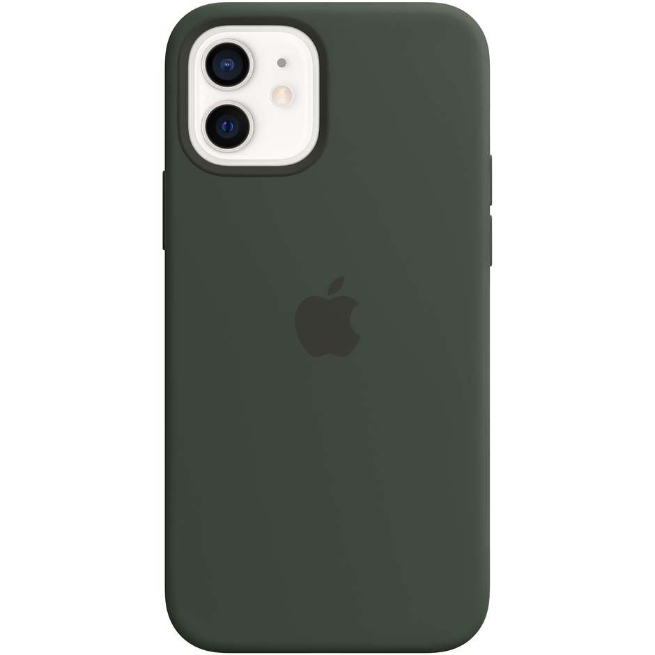 Apple MHL33ZM/A Custodia MagSafe in silicone per iPhone 12 / 12 Pro colore verde cipro