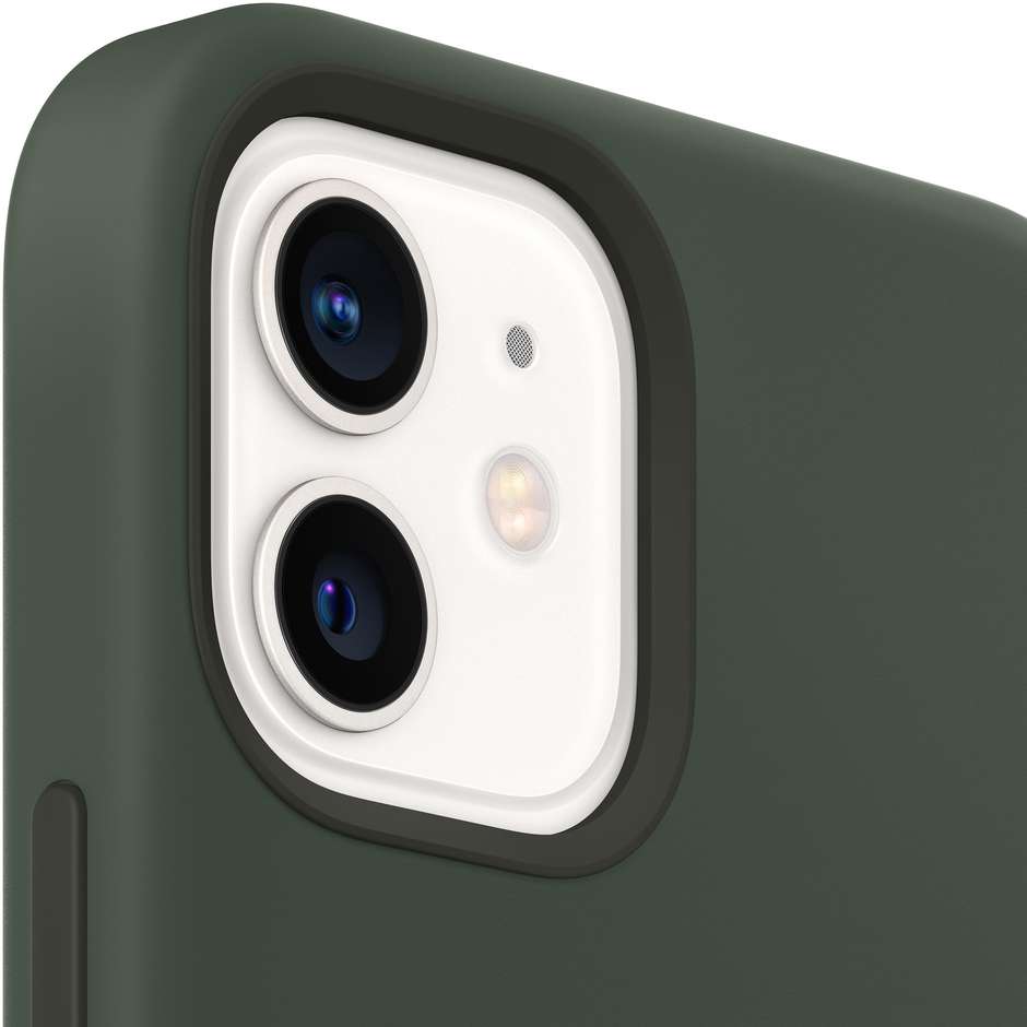 Apple MHL33ZM/A Custodia MagSafe in silicone per iPhone 12 / 12 Pro colore verde cipro