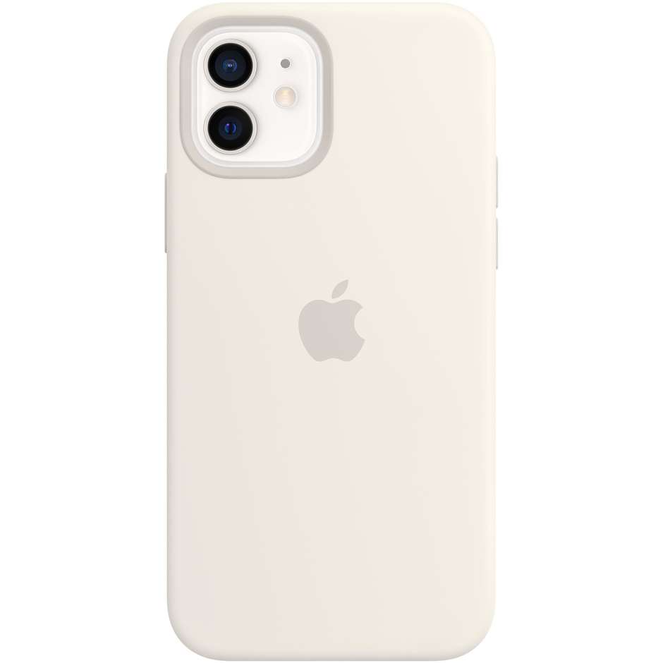 Apple MHL53ZM/A Cover in silicone per iPhone 12/12 Pro colore bianco