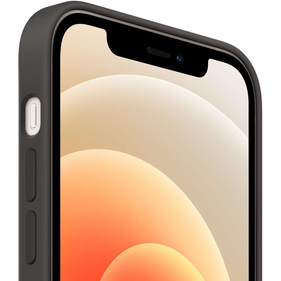 Apple MHL73ZM/A Custodia MagSafe in silicone per iPhone 12 / 12 Pro colore nero