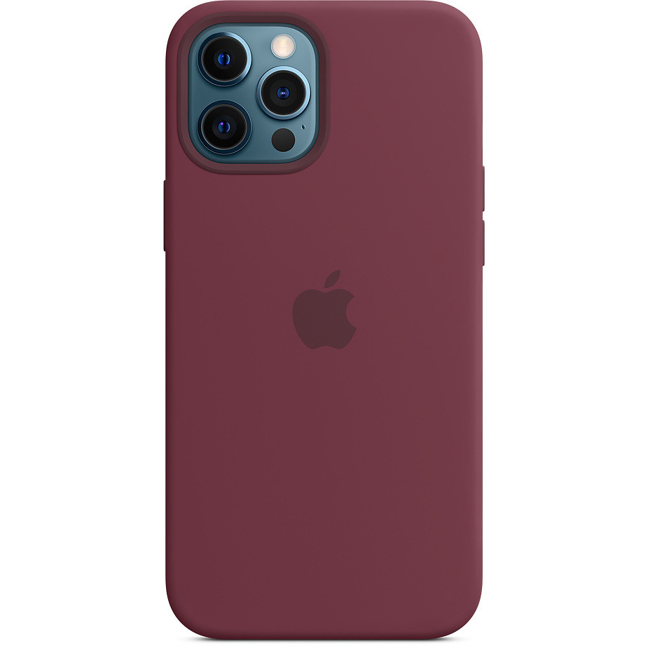 Apple MHLA3ZM/A Custodia in silicone per iPhone 12 Pro Max colore prugna