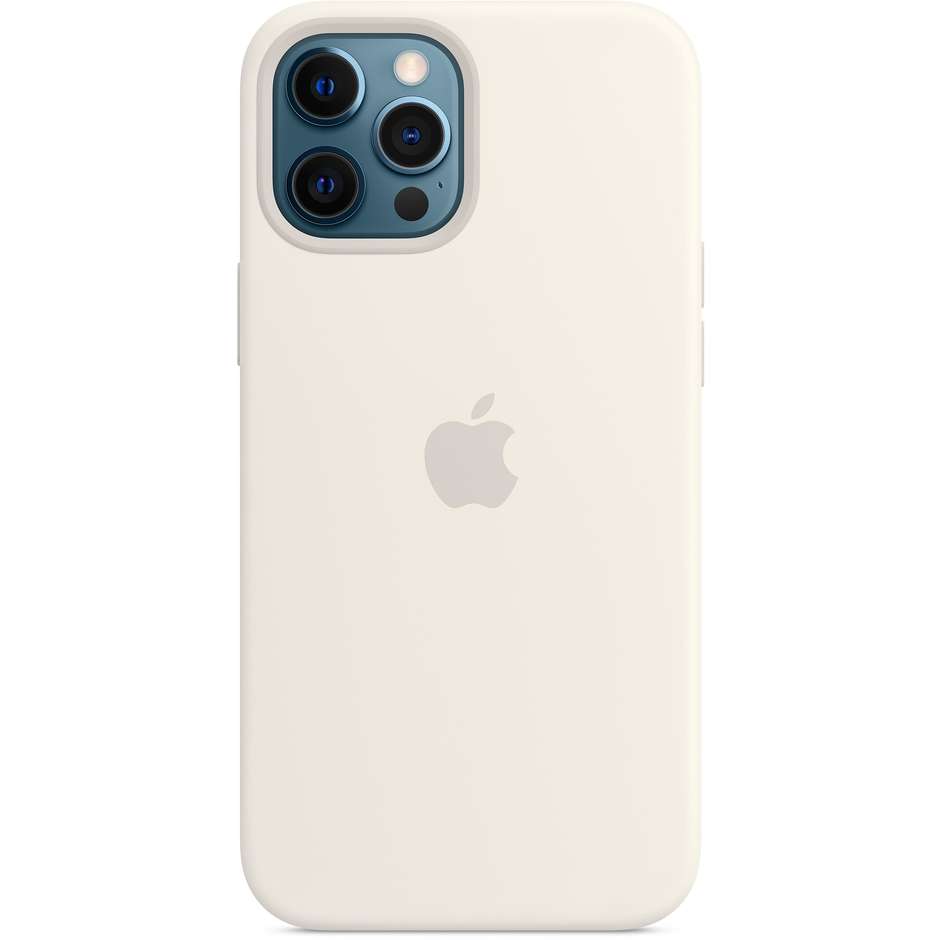 Apple MHLE3ZM/A Cover MagSafe in silicone per iPhone 12 Pro Max colore bianco