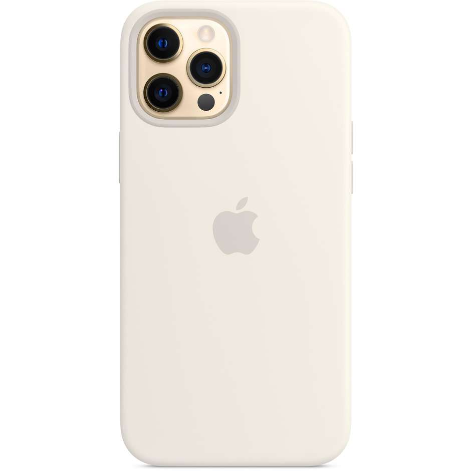 Apple MHLE3ZM/A Cover MagSafe in silicone per iPhone 12 Pro Max colore bianco