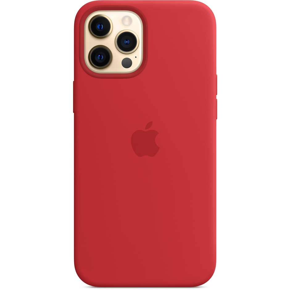 Apple MHLF3ZM/A Custodia in silicone per iPhone 12 Pro Max colore rosso