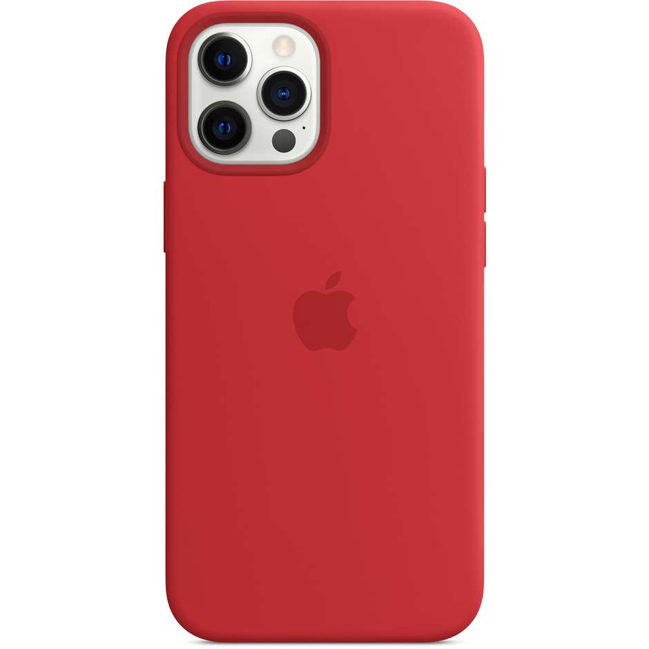 Apple MHLF3ZM/A Custodia in silicone per iPhone 12 Pro Max colore rosso