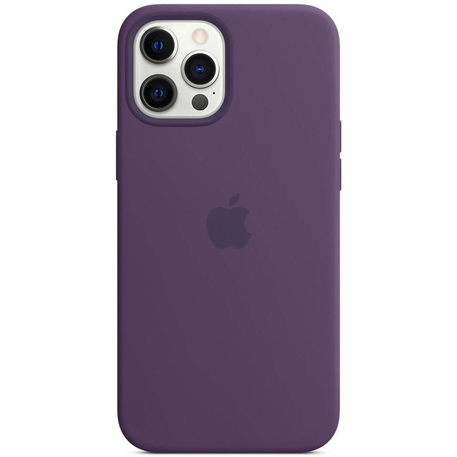 Apple MK083ZM/A Cover MagSafe in silicone per iPhone 12 Pro Max colore ametista