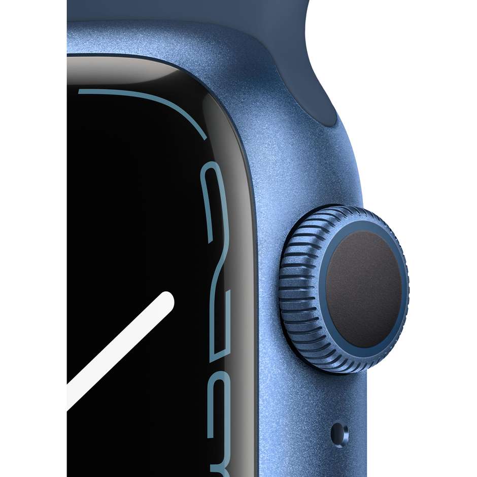 Apple MKN13TY/A Watch Serie 7 Smartwatch OLED 41mm GPS Wi-Fi Bluetooth colore blue con cinturino blu