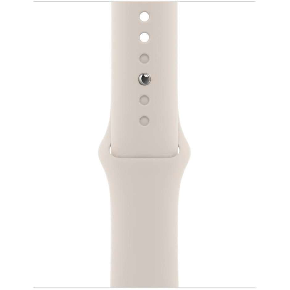 Apple MKQ03TY/A Watch SE (2021) Smartwatch 40 mm OLED GPS Wi-Fi Bluetooth colore Oro con cinturino Sport Galassia