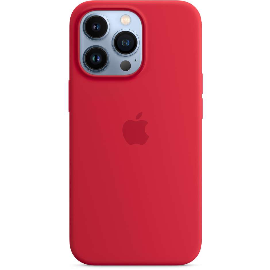 Apple MM2L3ZM/A Cover in Silicone per iPhone 13 Pro colore rosso