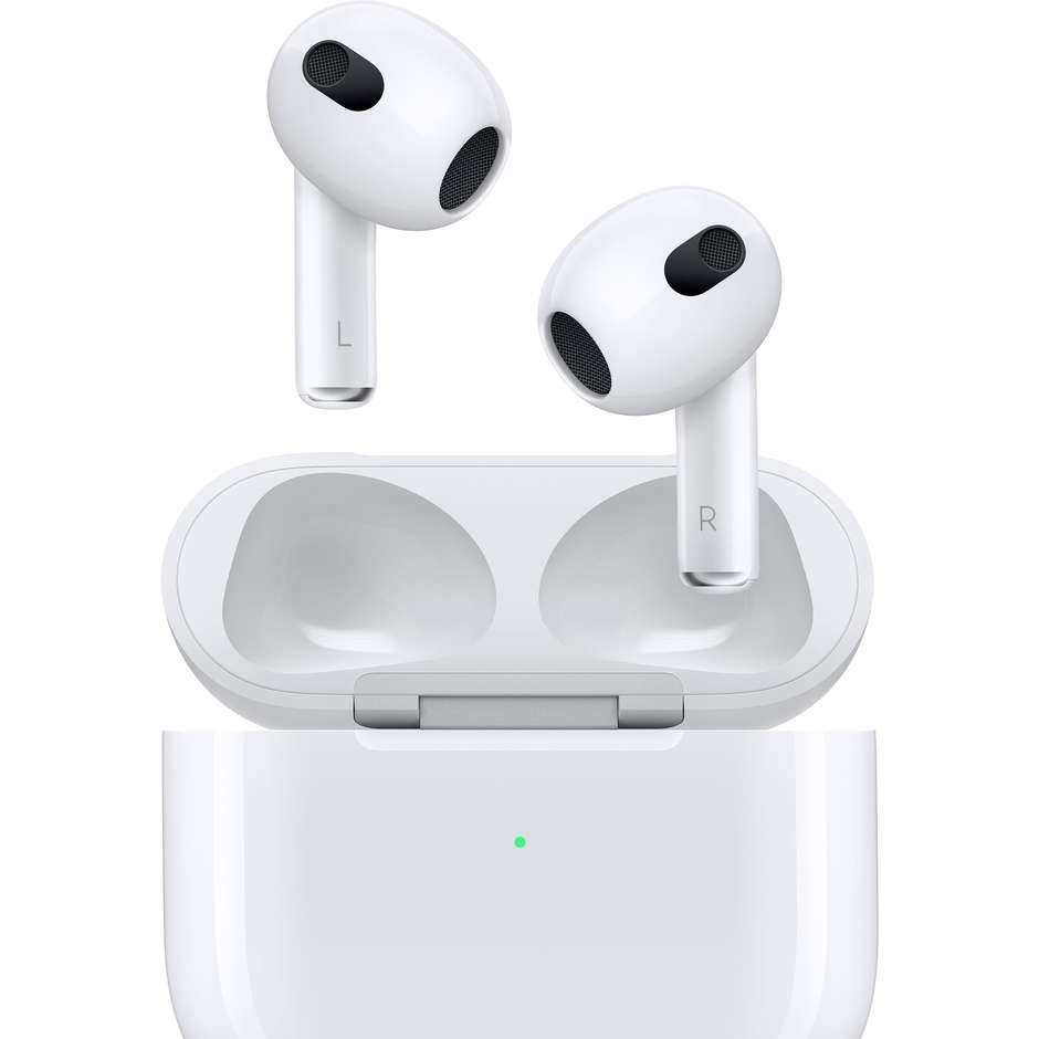 Apple MME73TY/A Cuffie Airpods 2021 con Custodia di Ricarica Wireless Bluetooth colore bianco